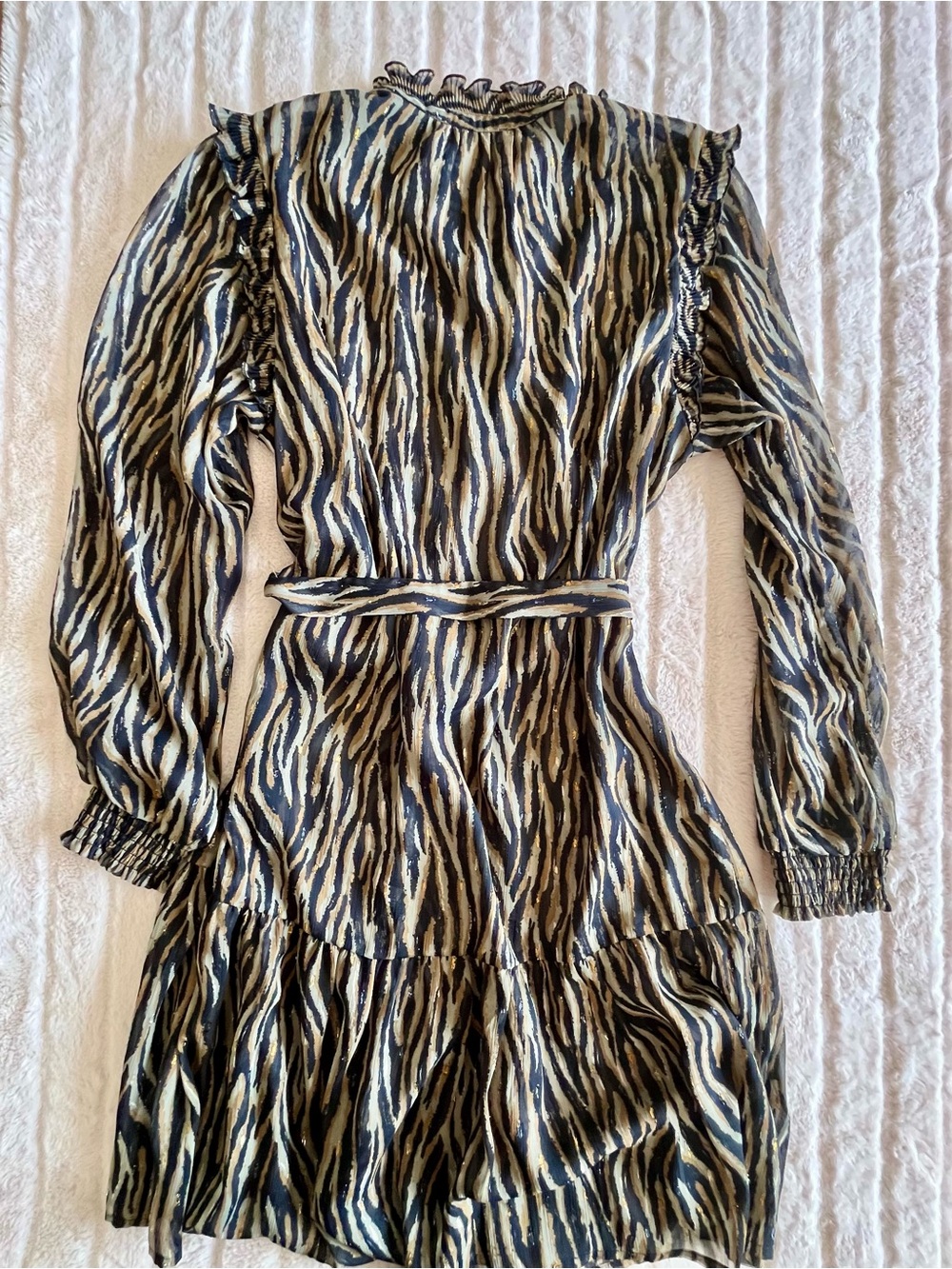 Garcia Dark Fairycore Sheer Ruffle Dress Whimsigoth Prairie Chic✨EUC - Picture 15 of 16